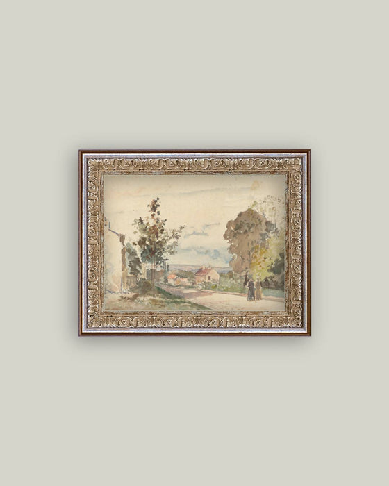 The Road From Versailles Framed Antique Art