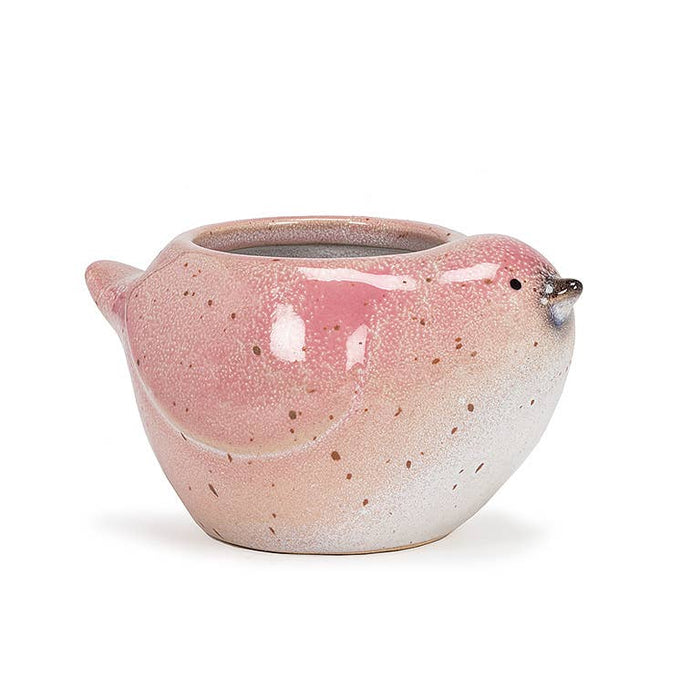 Pink Bird Planter 3"H