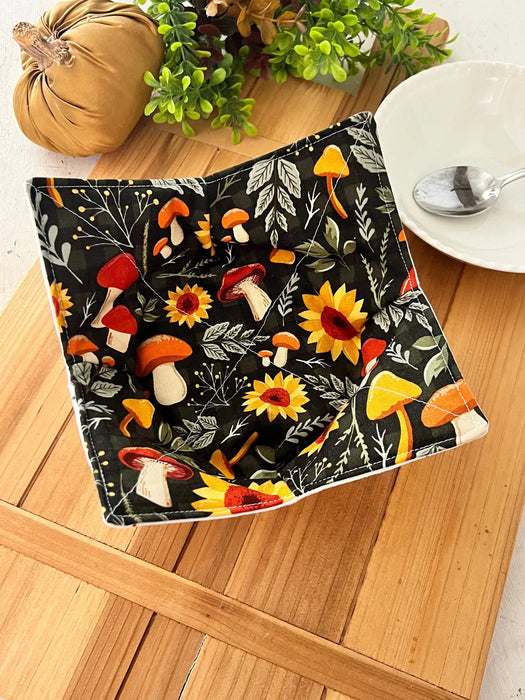 Fall Mushrooms Bowl Cozy