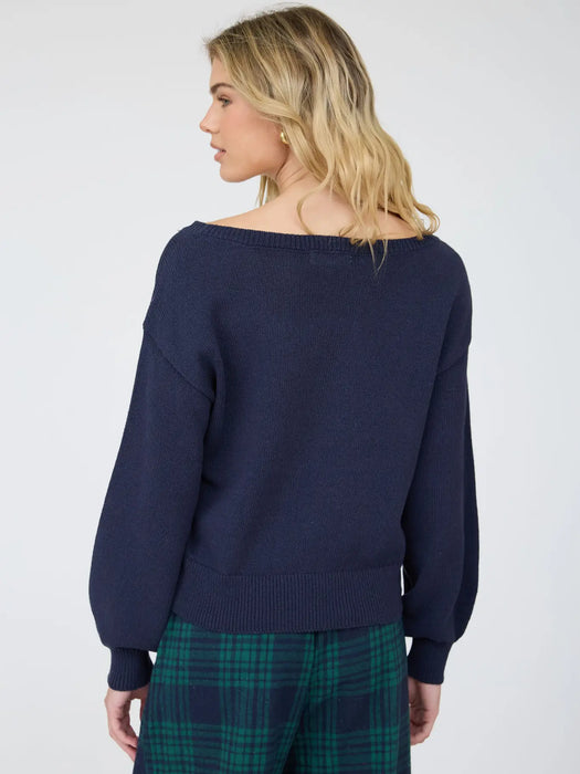 American Heart Puppy Jacquard Long Sleeve Sweater