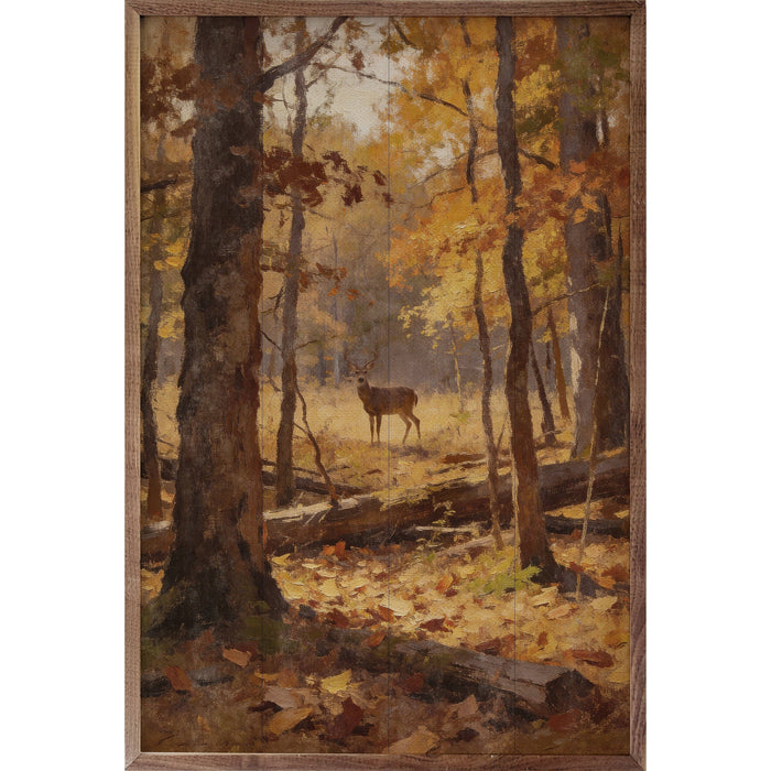 Quiet Deer In Autumn Woods