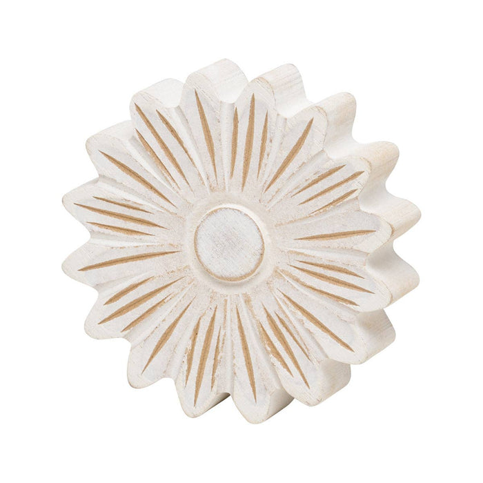Medium White Washed Daisy Head