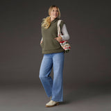 Fern Sherpa Lined Fleece Vest | S/M-2XL