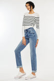 High Rise Slim Straight Jeans Kan Can