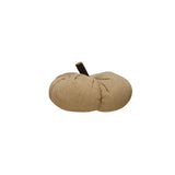 4"H Nutmeg Fabric Pumpkin w/ Wood Stem,