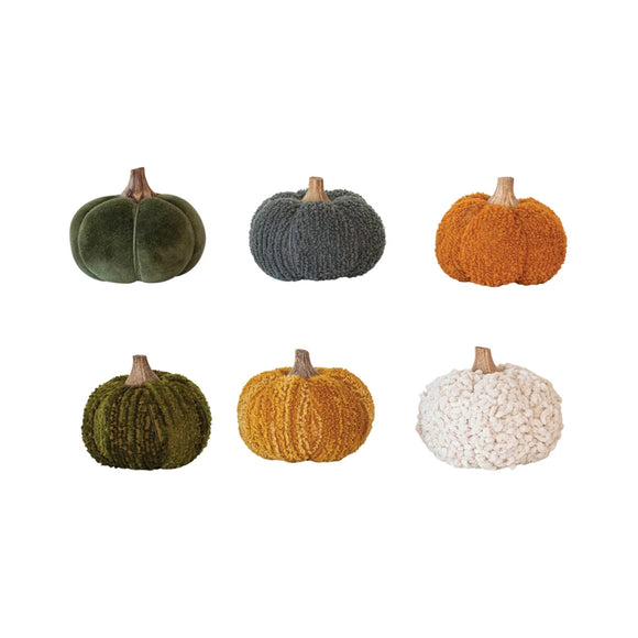 Boucle Fabric Pumpkins