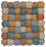 Ochre Recycled Wool Felt Dot Trivet