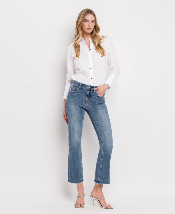 Lovervet High Rise Kick Flare Denim Jeans LV1054