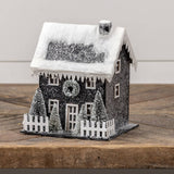 Colonial Lighted Black Winter House STORE PICKUP ONLY