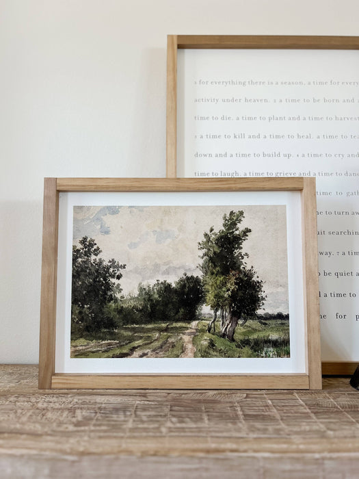 Lilliann Framed Wood Art 12x8"