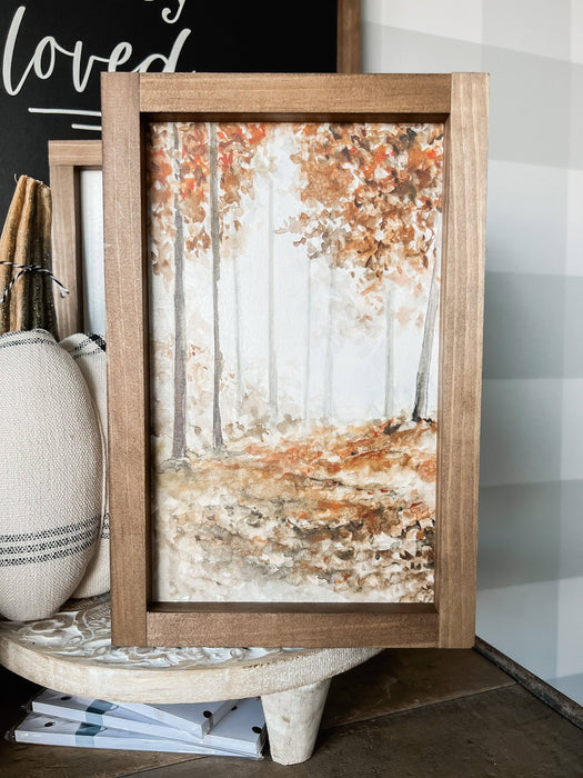 Autumn Forest | Fall Wall Decor 13x17" IN STORE PICKUP ONLY