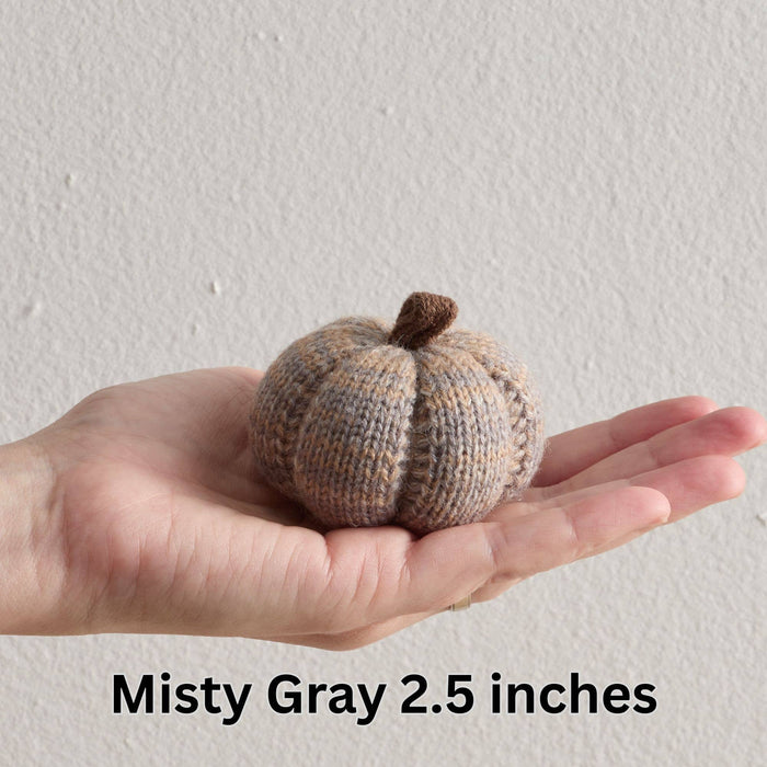 4" Cozy Knit Pumpkins