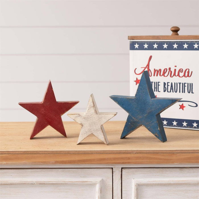 Wooden Star Block Sitter