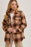 Brushed Flannel Plaid Shacket