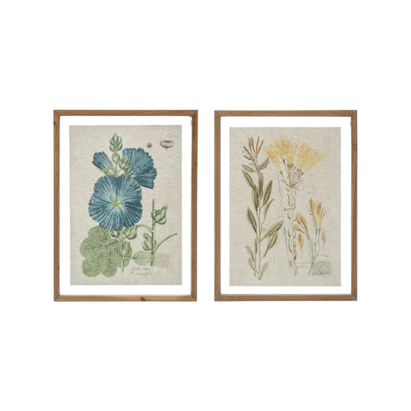 Framed Floral Wall Decor | In Store Pickup Only