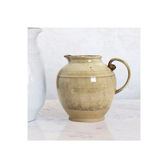 Reactive Glaze Stoneware Pitcher 72 oz