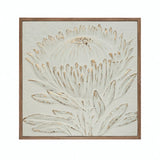 Embossed Protea Framed Wall Decor IN STORE ONLY