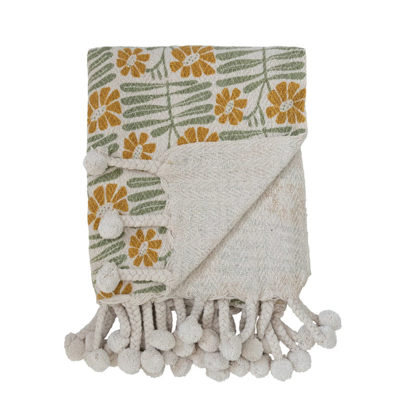 Woven Recycled Cotton Throw