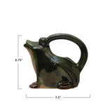 Frog Stoneware Frog Watering Pitcher