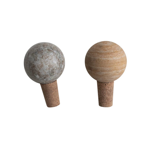 Marble & Cork Wine Stoppers