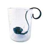 Bubble Glass Hurricane w/ Metal Votive Holder - 2 Sizes