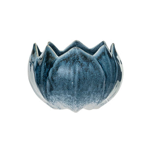 Blue Flower Shaped Planter