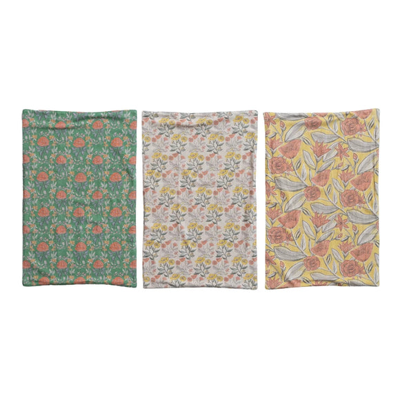 Floral Tea Towel w/ Terry Cloth Back