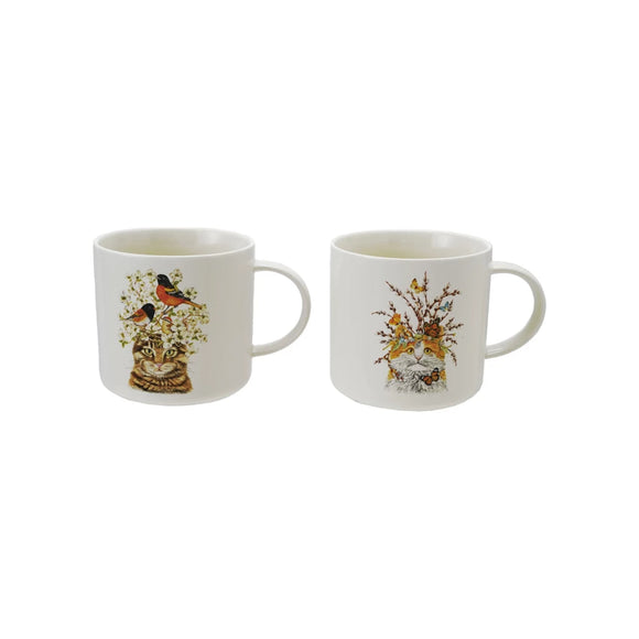 Cat Flora Fauna Mug