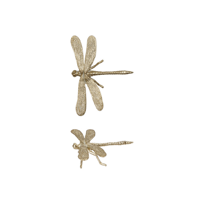 Pewter Dragonfly Gold Finish