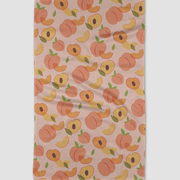 Peaches | Geometry Kitchen Dish Tea Towel