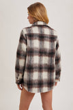 Brushed Flannel Plaid Shacket