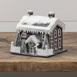 Manor Lighted Black Winter House STORE PICKUP ONLY