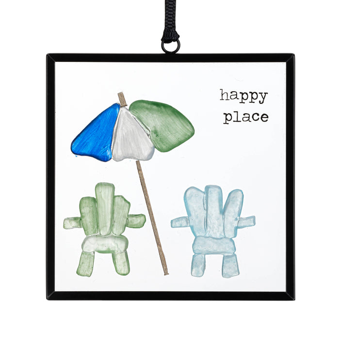 Find Your Happy Place Suncatcher - 3x3in
