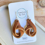 Cognac Knot Earrings