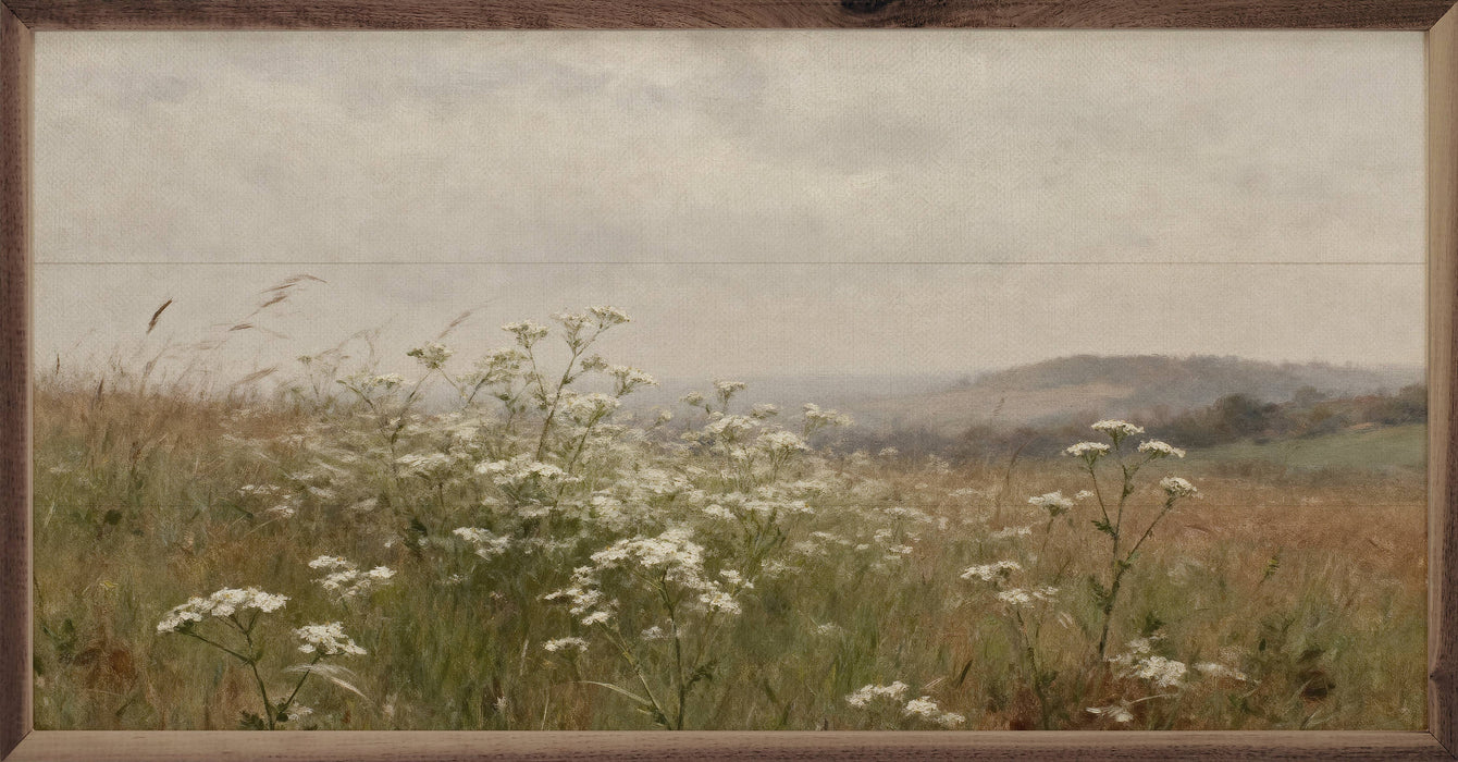Queen Anne's Lace Field Framed Wall Art