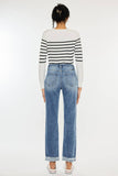 High Rise Slim Straight Jeans Kan Can