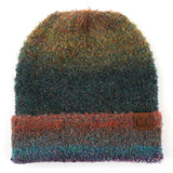 C.C. Multi Color Slouchy Mohair Beanie