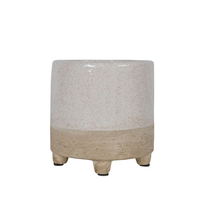 Cream & Tan Planter