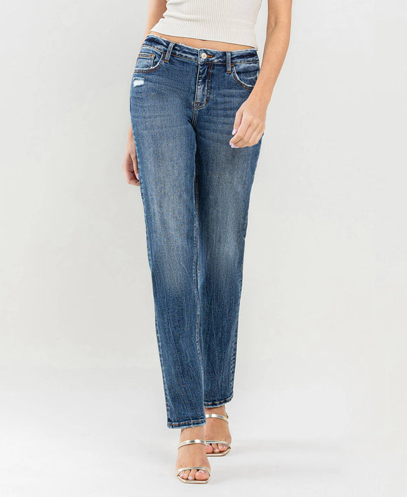 Mid Rise Straight Jeans | Happiness LV1250