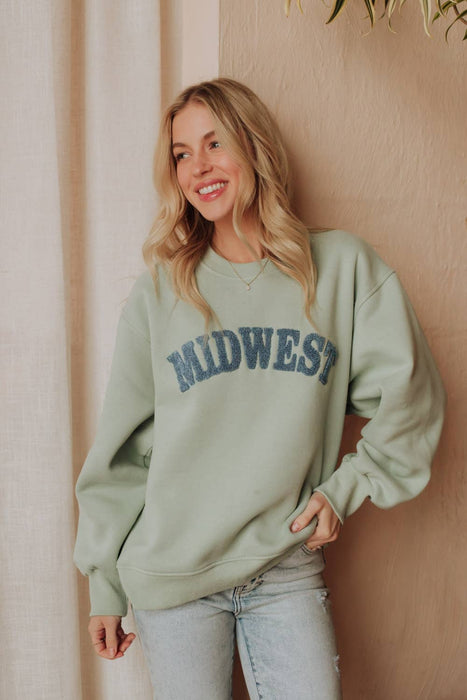 Seafoam & Blue Midwest Sweatshirt
