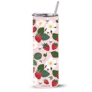 Strawberry Patch 20oz Stainless Steel Skinny Tumbler