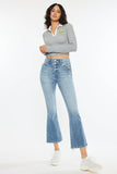 High Rise Cropped Bootcut Jeans Kan Can