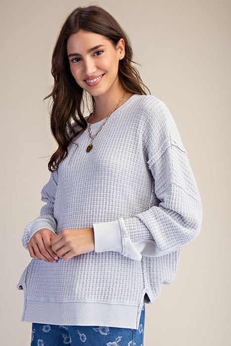 Cloud Mineral Washed Thermal Top