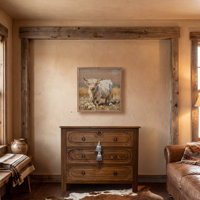 Highland In Bloom Framed Wall Art