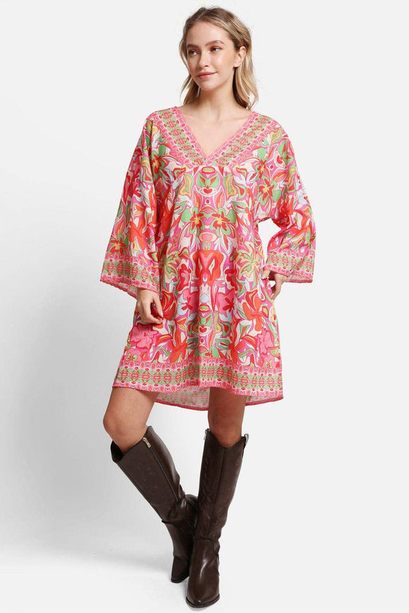 Miranda Floral Print Cover Up Dress