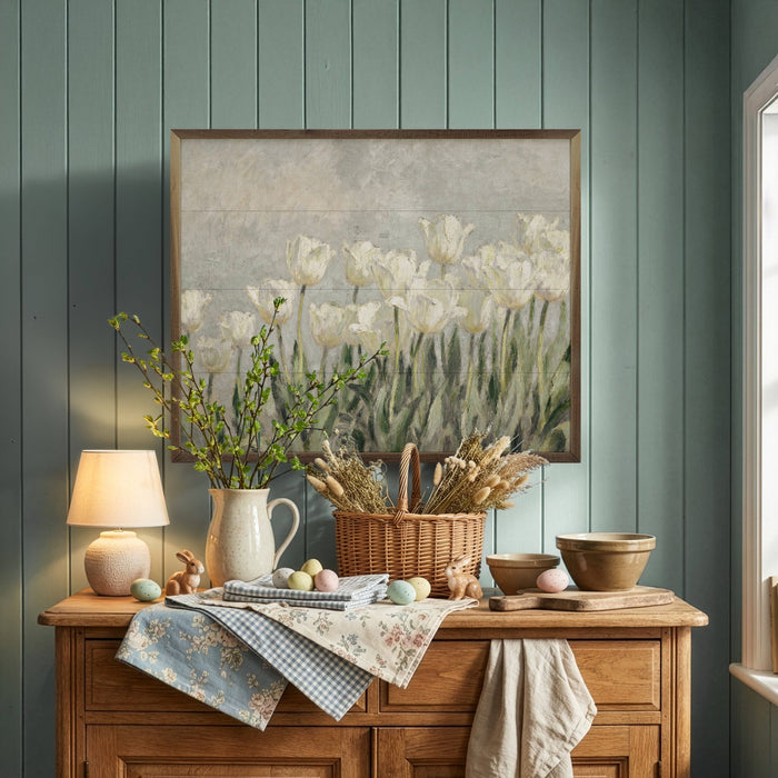 Tulips Patch Framed Wall Art