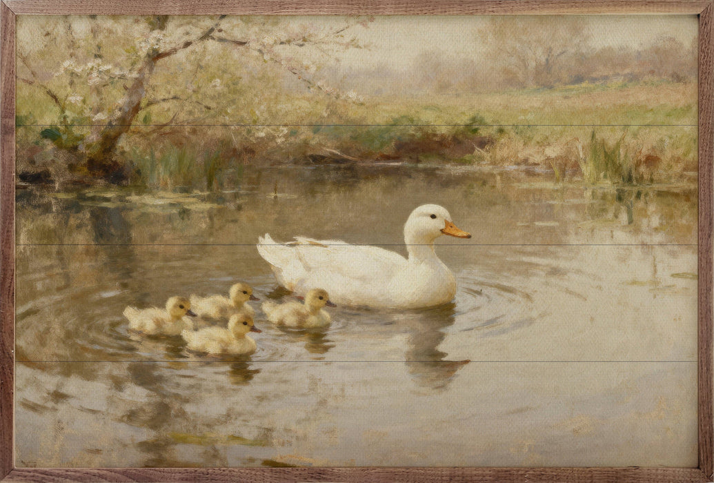 Ducklings Family Framed Wall Art