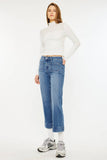 High Rise Relaxed Cropped Flare Jeans Kan Can