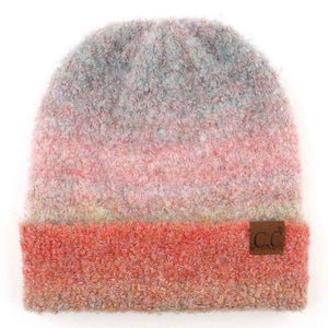 C.C. Multi Color Slouchy Mohair Beanie