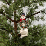 Snowman w/ Wreath Ornament